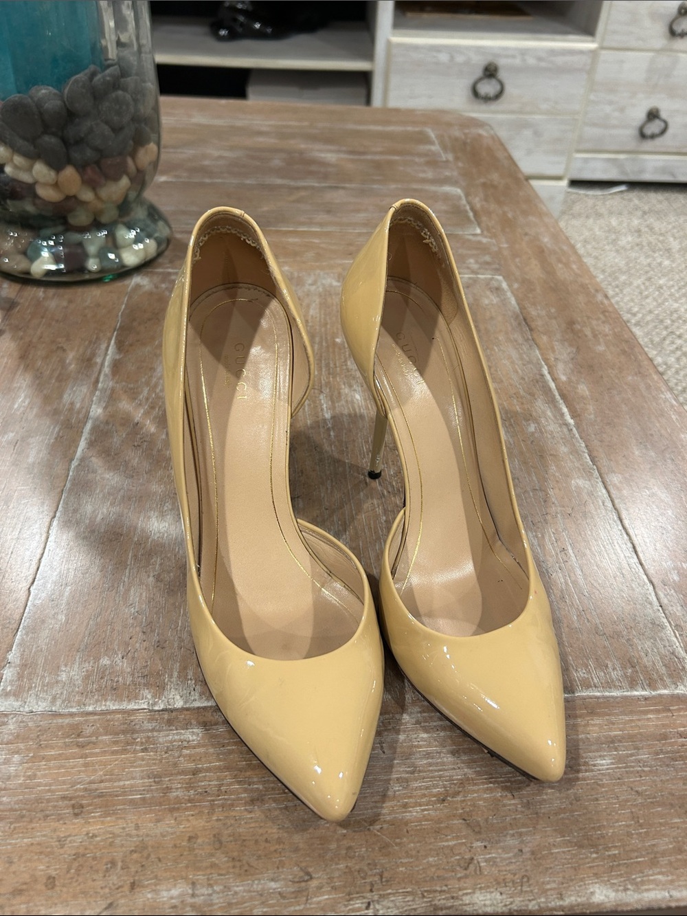 Gucci D’Orsay Patent Leather Pumps